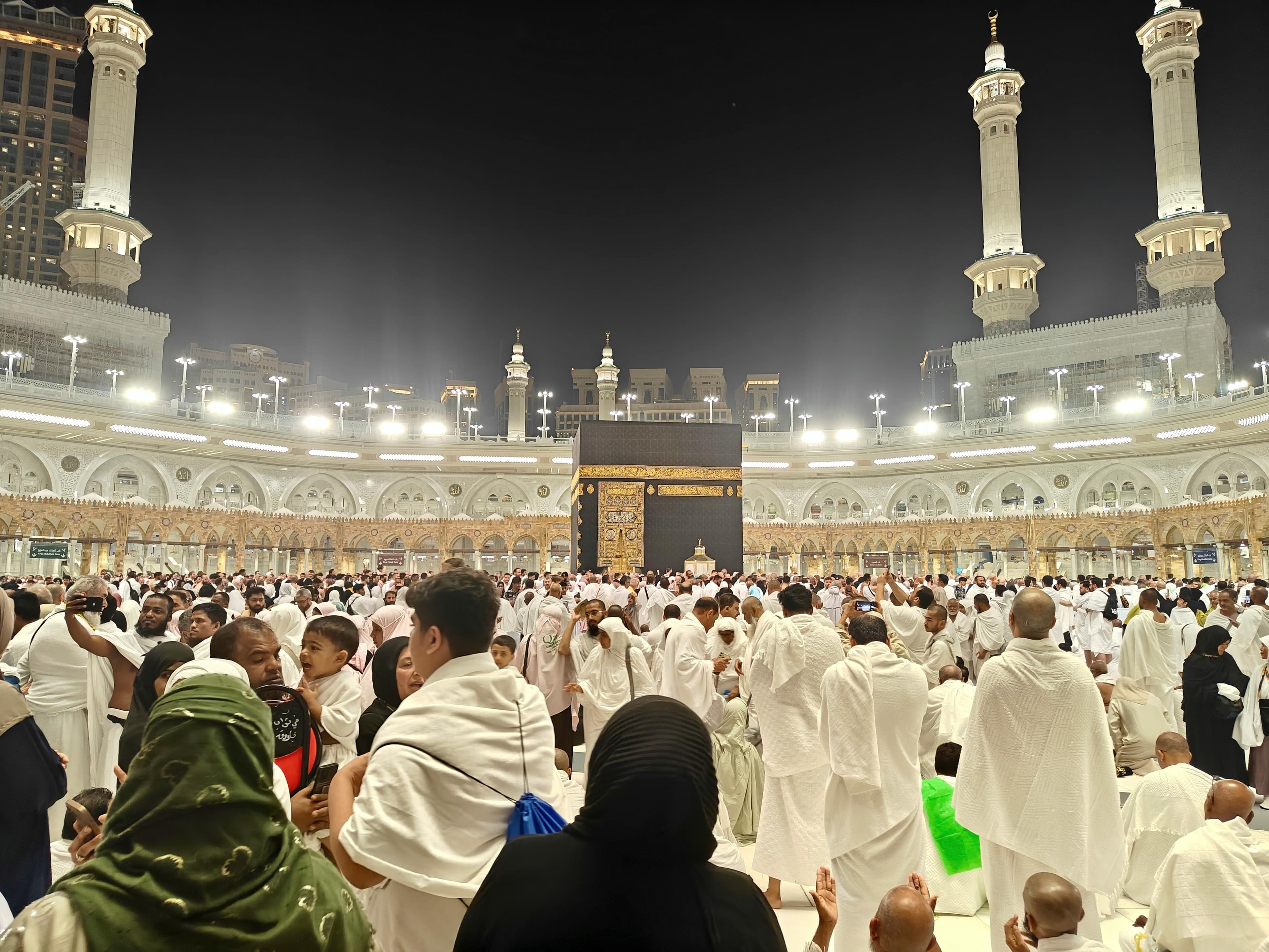 Pilgrims circling the Kaaba during Hajj 2026 in Makkah