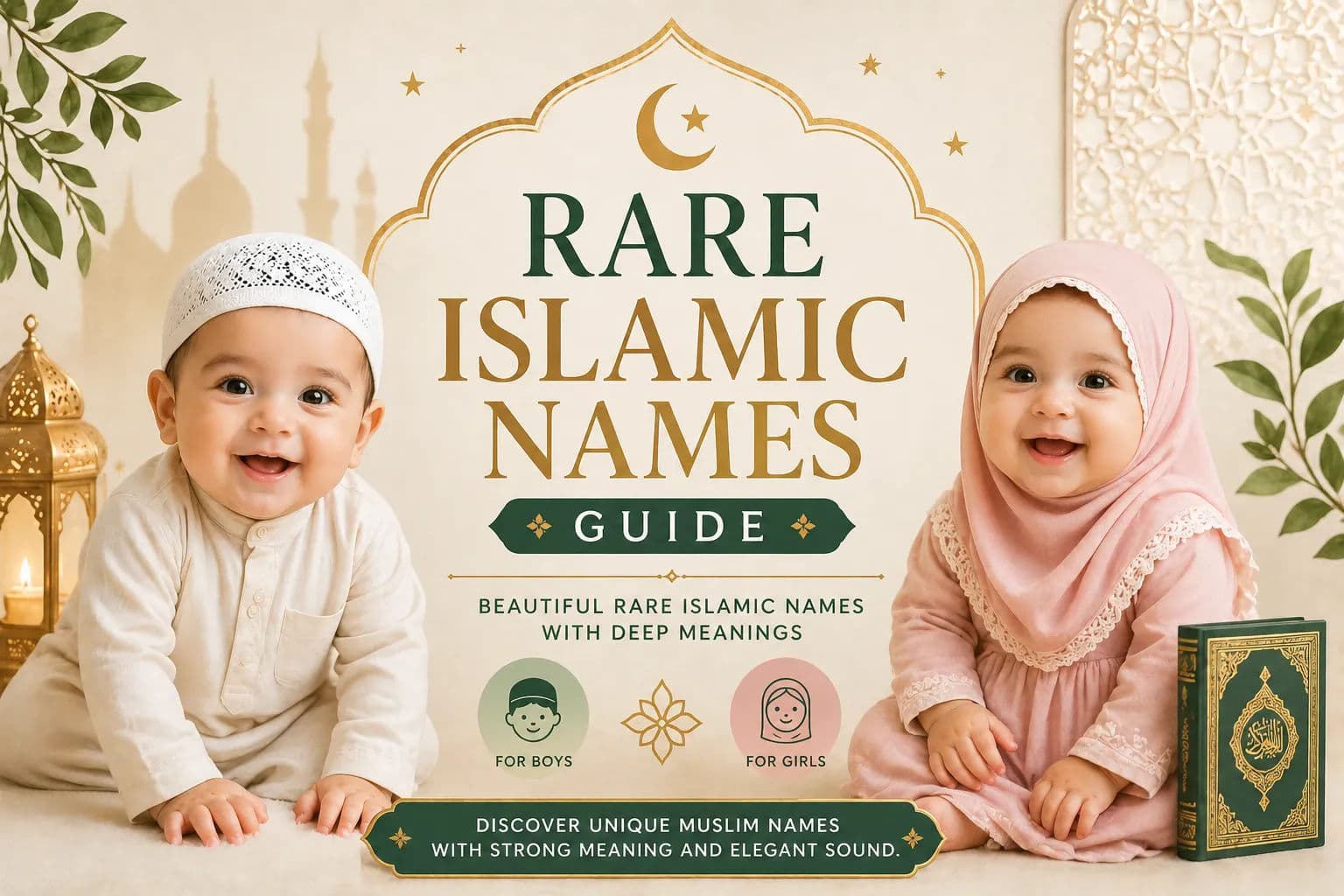 Beautiful rare Islamic names with deep meanings for boys and girls