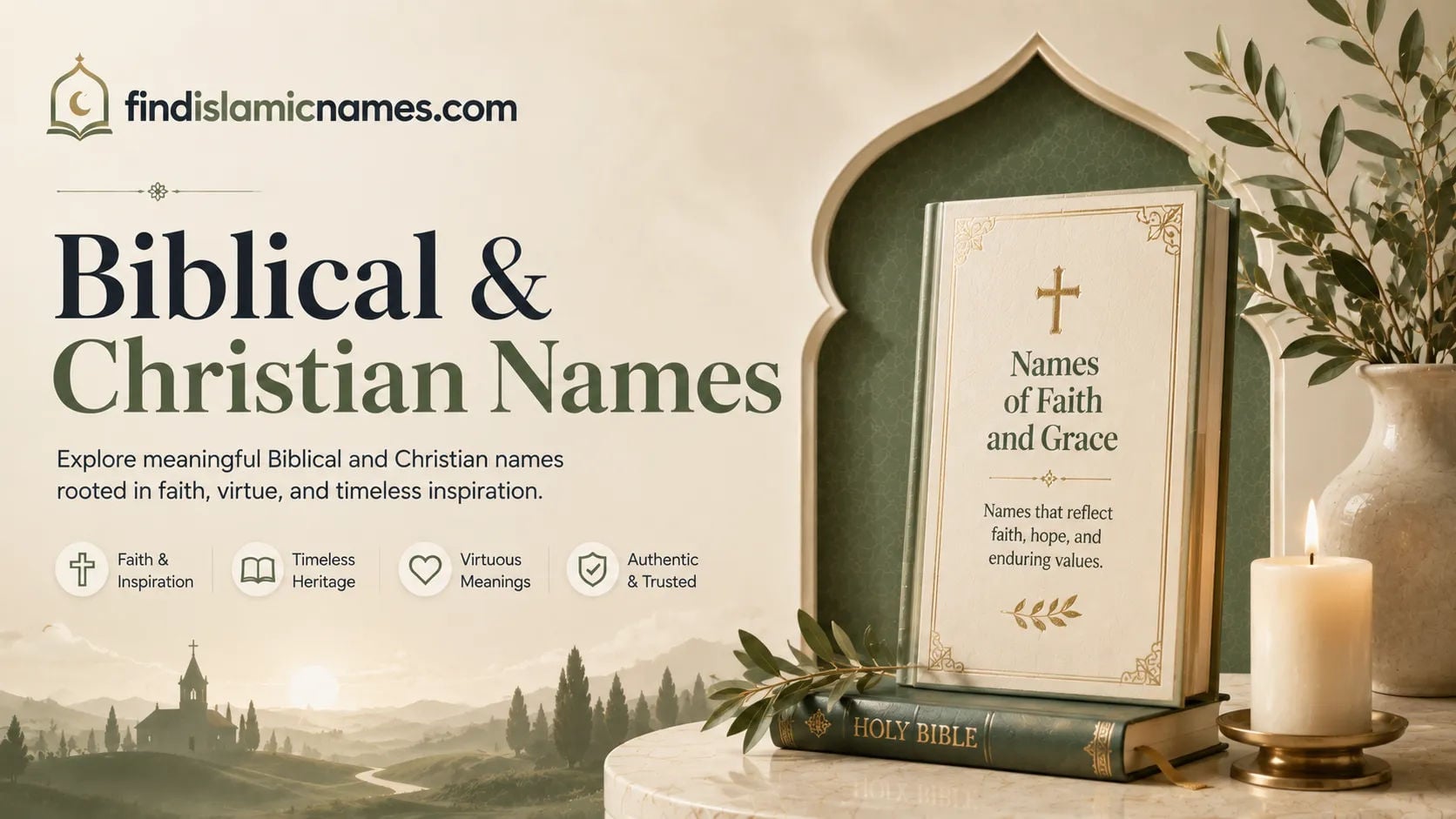Biblical & Christian Names — Complete Collection with Meanings