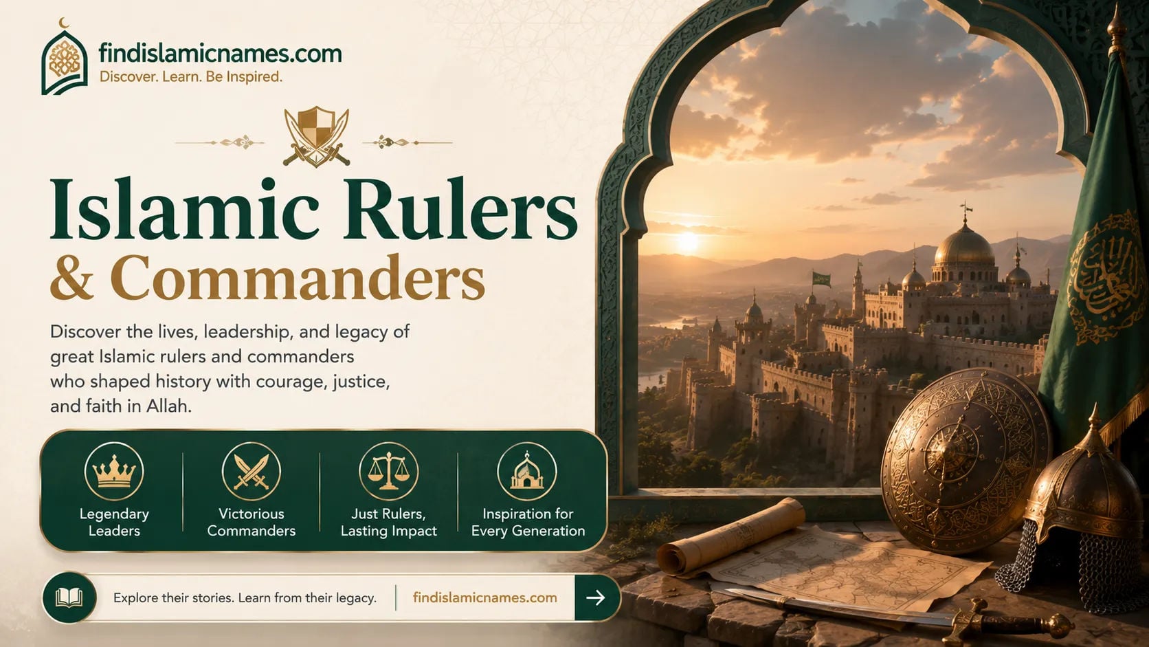 Islamic Rulers & Commanders — Complete Collection with Meanings