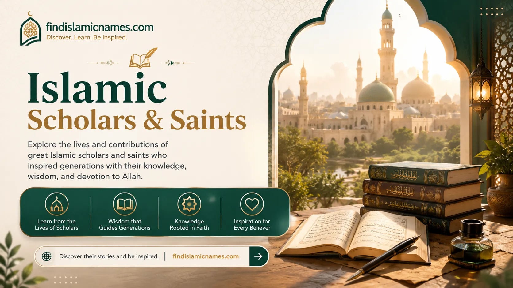 Islamic Scholars & Saints — Complete Collection with Meanings