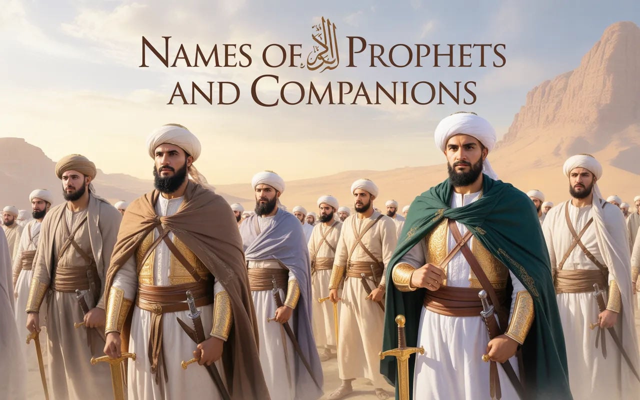 Names of Prophets and Companions